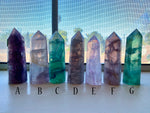 Load image into Gallery viewer, FLUORITE Towers ~ Purple, Green
