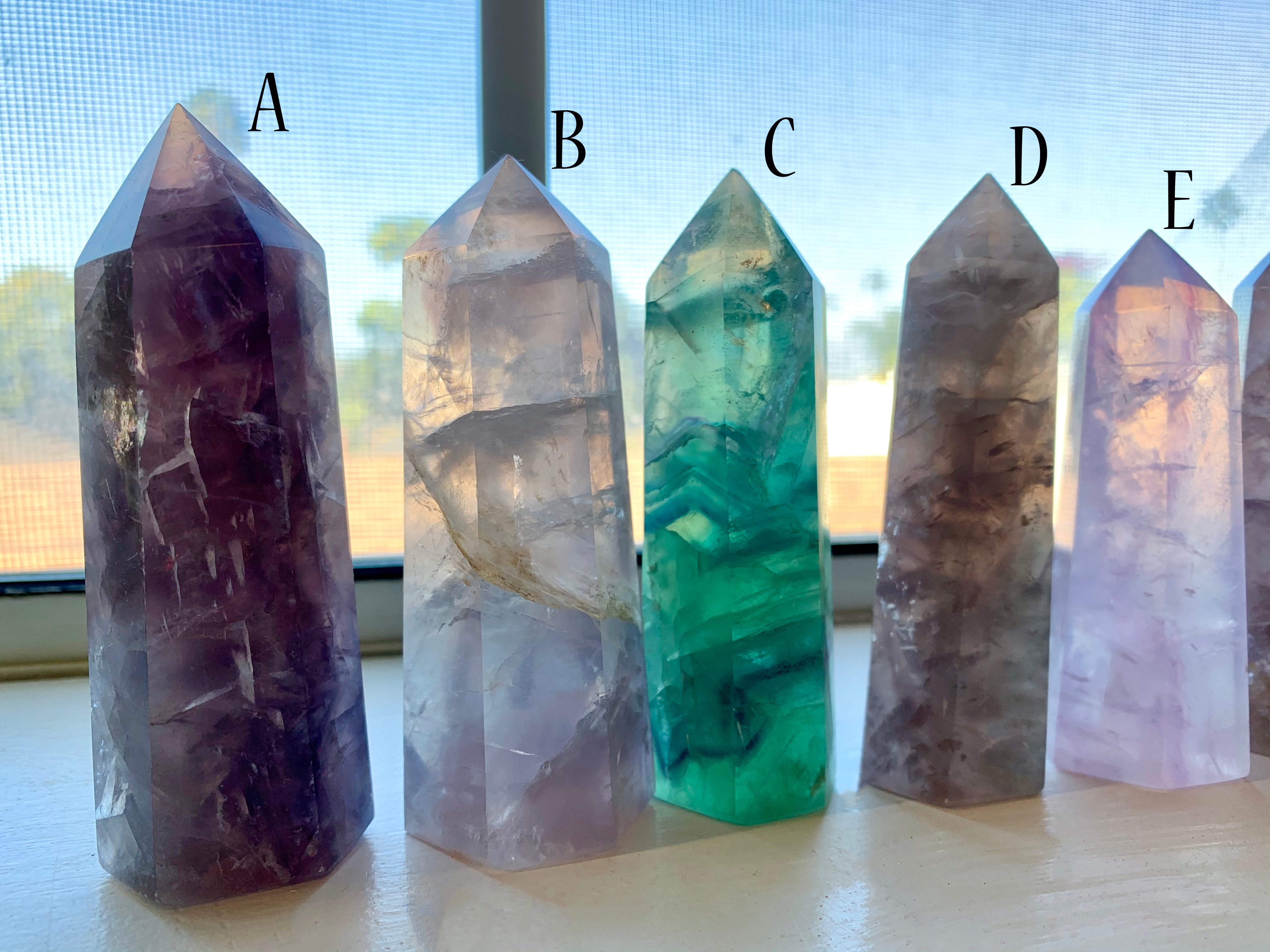 FLUORITE Towers ~ Purple, Green