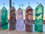 Load image into Gallery viewer, FLUORITE Towers ~ Purple, Green
