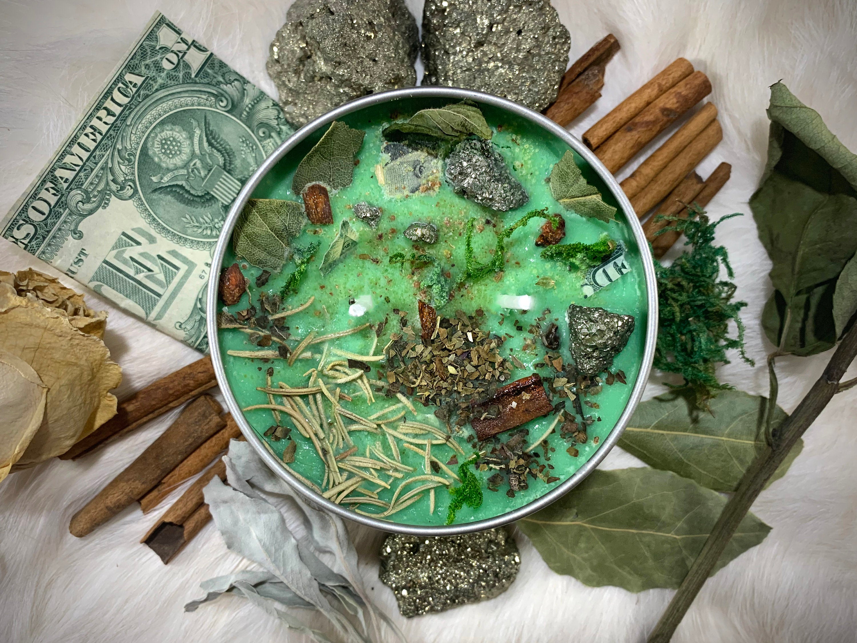 MONEY Spell Candle